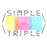 simple triple 插画饰品
