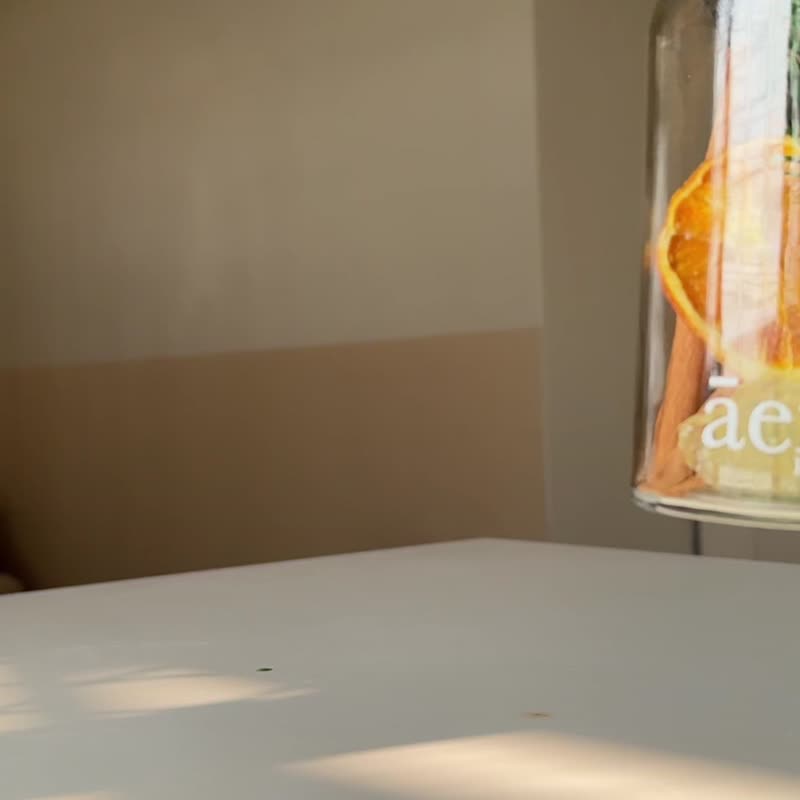 聚财气水晶瓶 / 招财肉桂黄水晶 入职礼物 DIY材料礼盒 - 摆饰 - 玻璃 咖啡色