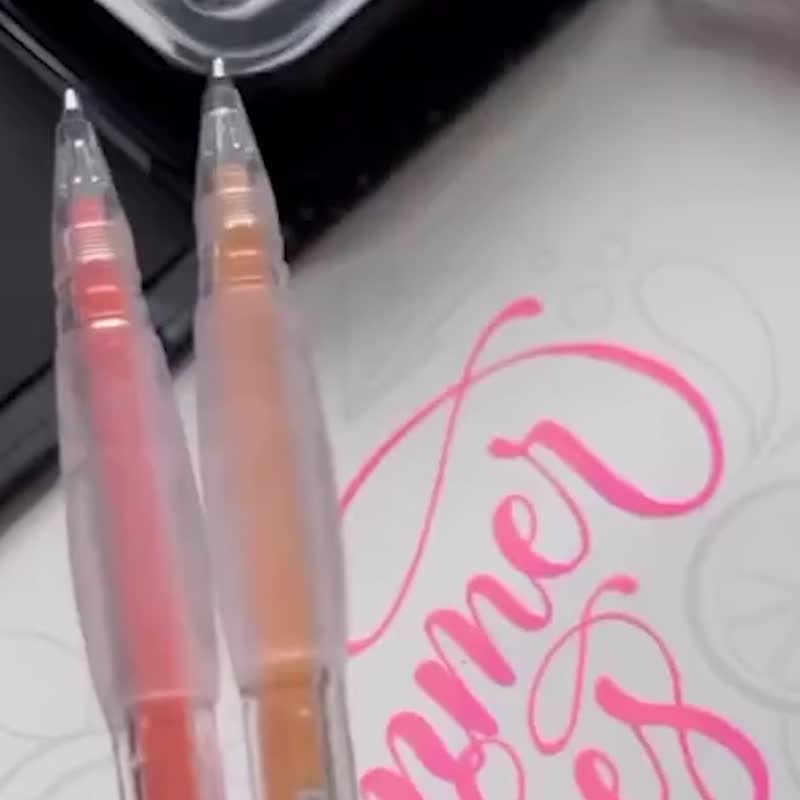 DecoGel 画家啫喱笔 银河粉色系 Milky Way 10色 可用在黑白纸 - 其他书写用品 - 塑料 