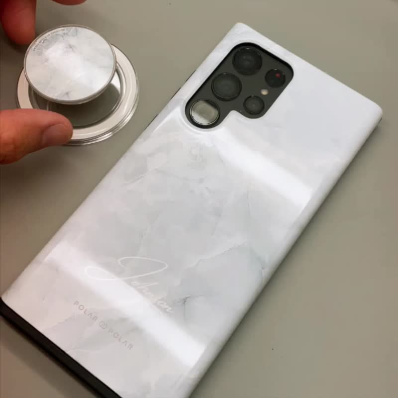 【定制化】杏色海岸石纹 iPhone 15 Pro 14 12 MagSafe 手机壳 - 手机壳/手机套 - 塑料 蓝色