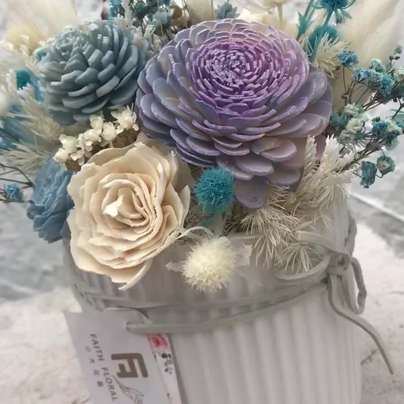 紫幻星空干燥永生花礼 - 干燥花/捧花 - 植物．花 蓝色