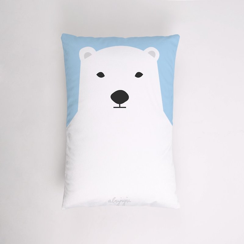 北极熊 Polar bear 舒眠枕(60x40cm) - 寝具 - 其他材质 白色