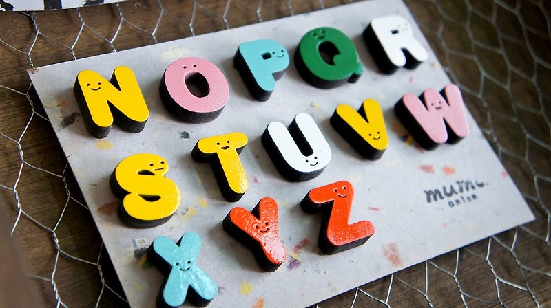 木制图钉 - 26英文字母组 - 其他 - 木头 多色
