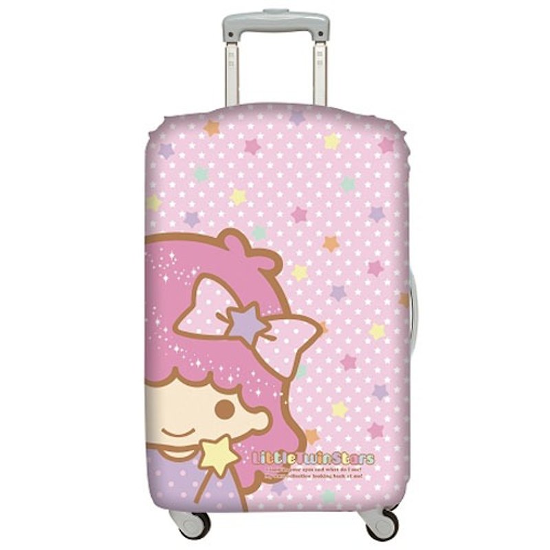 LOQI 行李箱外套│双星仙子 脸谱L号 - 行李箱/行李箱保护套 - 其他材质 粉红色