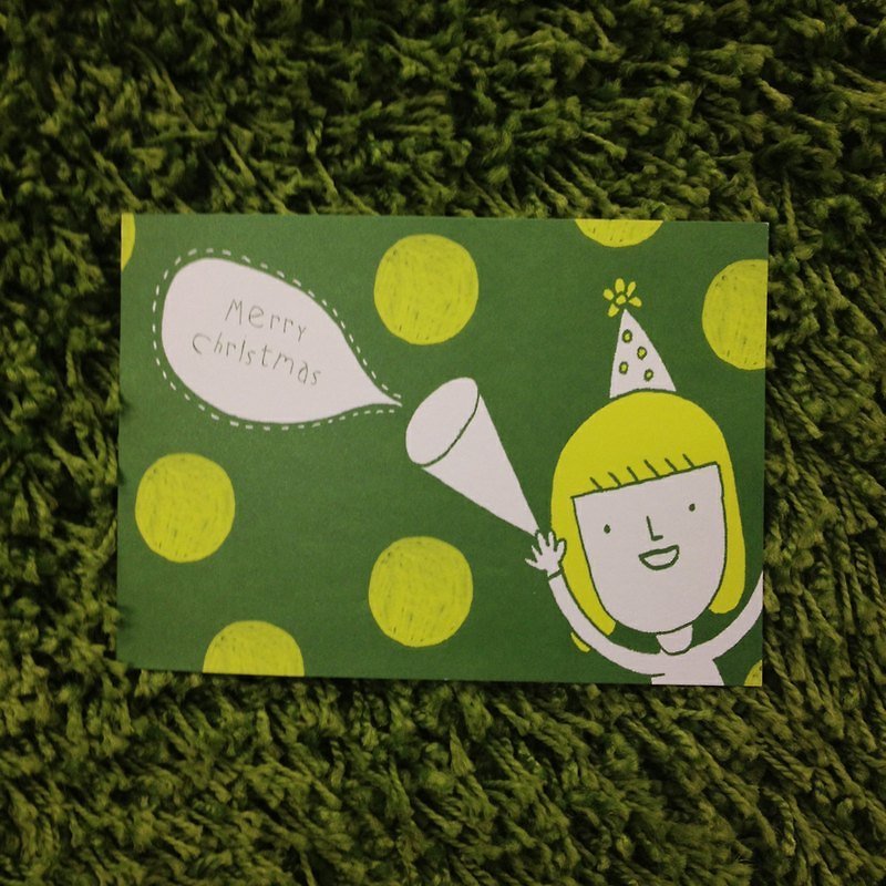 圣诞绿明信片 - 卡片/明信片 - 纸 绿色
