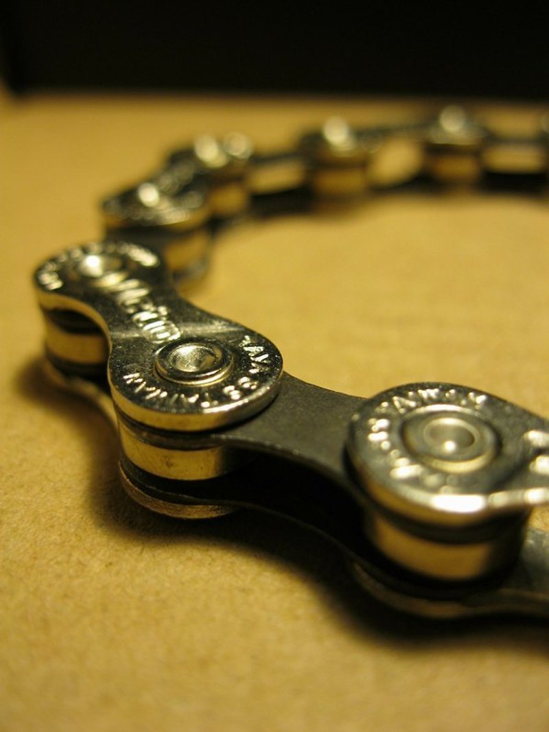 编号10015“脚踏车的链条好帅气”银、黑色手炼 - 手链/手环 - 其他金属 黑色