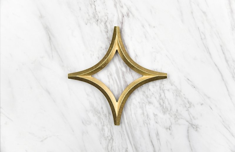FUTAGAMI 铜铸 锅垫‘星’HOSHI Brass Trivet - 锅具/烤盘 - 其他金属 金色