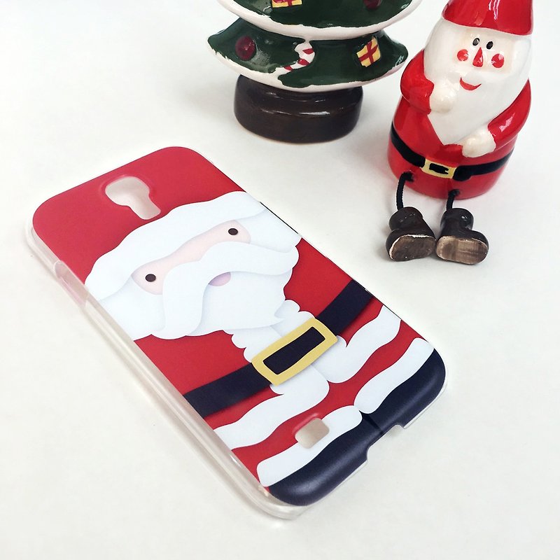 香港原创设计 圣诞系列 - 红色圣诞老人图案 iPhone X,  iPhone 8,  iPhone 8 Plus,  iPhone 7, iPhone 7 Plus, iphone 6/6S , iphone 6/6S PLUS, Samsung Galaxy Note 7 透明手机壳 - 手机壳/手机套 - 塑料 红色