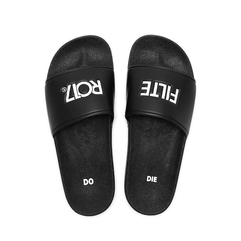 Filter017 DOORDIE Slide Sandals拖鞋 - 拖鞋 - 防水材质 黑色