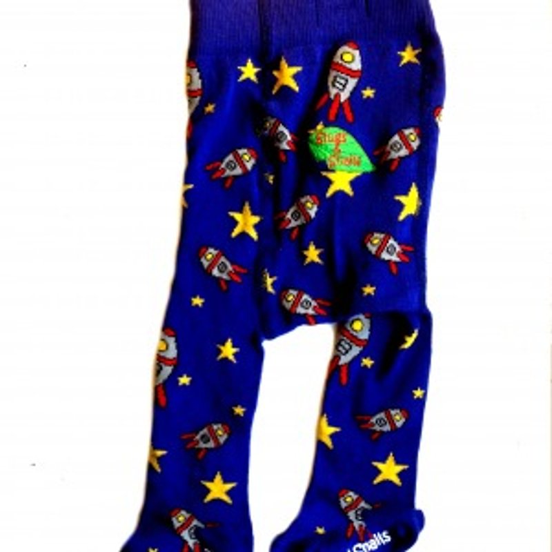 2014  秋冬Slugs & Snail满版火箭有机棉裤袜 - 其他 - 棉．麻 蓝色