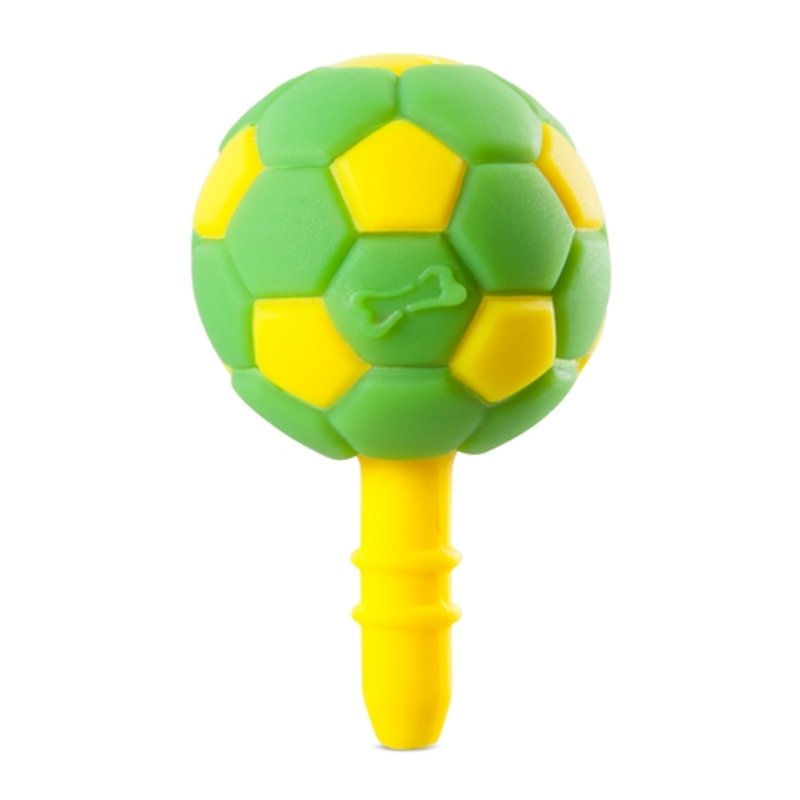 足球DIY耳机塞(黄绿) - 耳机 - 硅胶 多色
