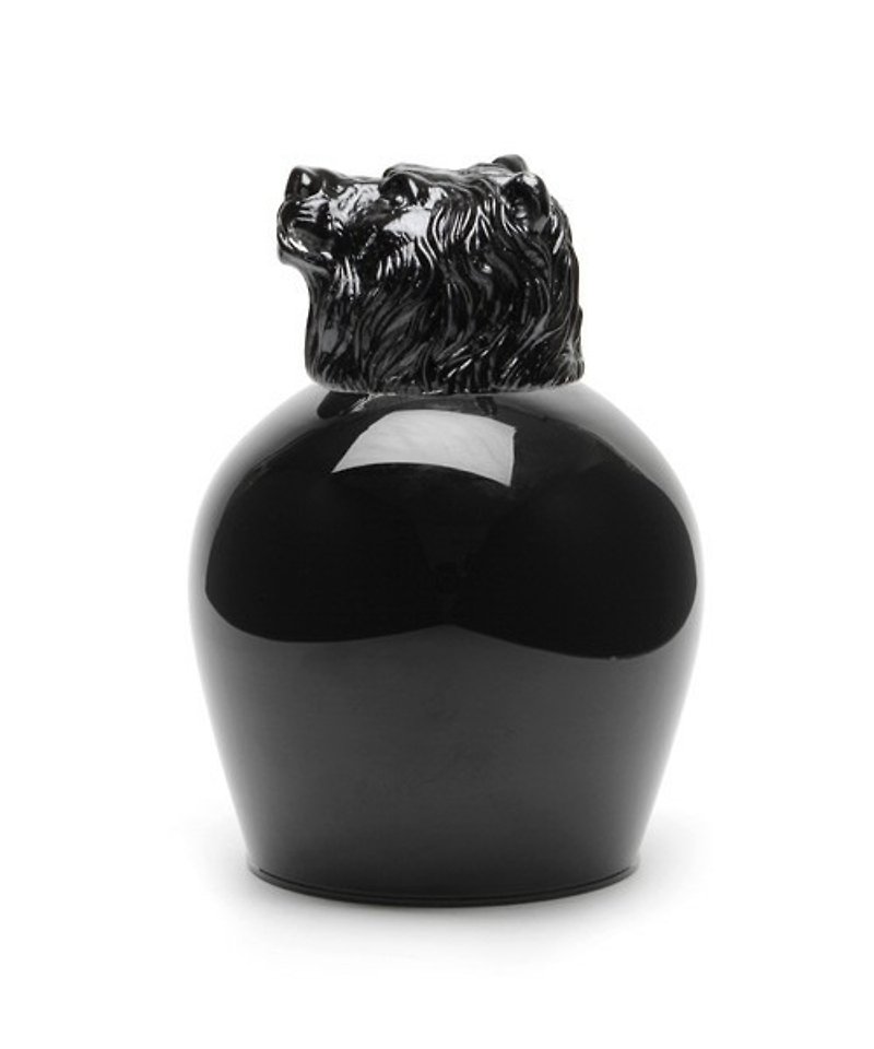日本 goody grams animal wine glass 动物造型 红酒杯 lion 狮子 - 茶具/茶杯 - 玻璃 黑色