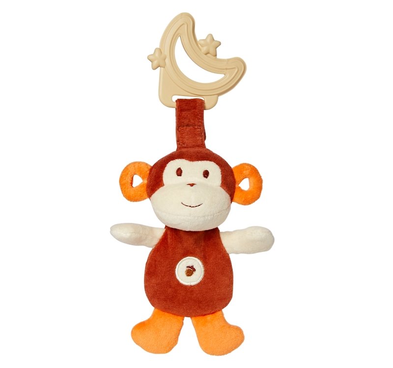 美国MyNatural Teether Sensory两用环保固齿器-棕色小猴 - 玩具/玩偶 - 棉．麻 咖啡色