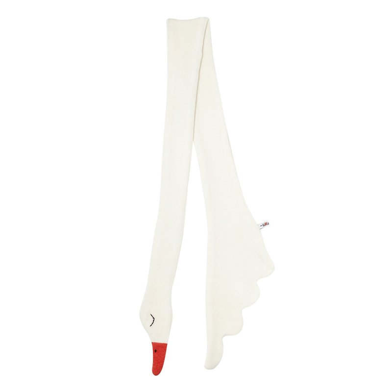 Swan羔羊毛手工天鹅围巾-白 | Donna Wilson - 丝巾 - 其他材质 白色