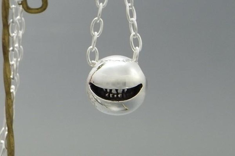 smile ball pendant S 【type:normal】(s_m-P.07) ( 微笑 銀 垂饰 颈链 项链 ) - 项链 - 纯银 银色