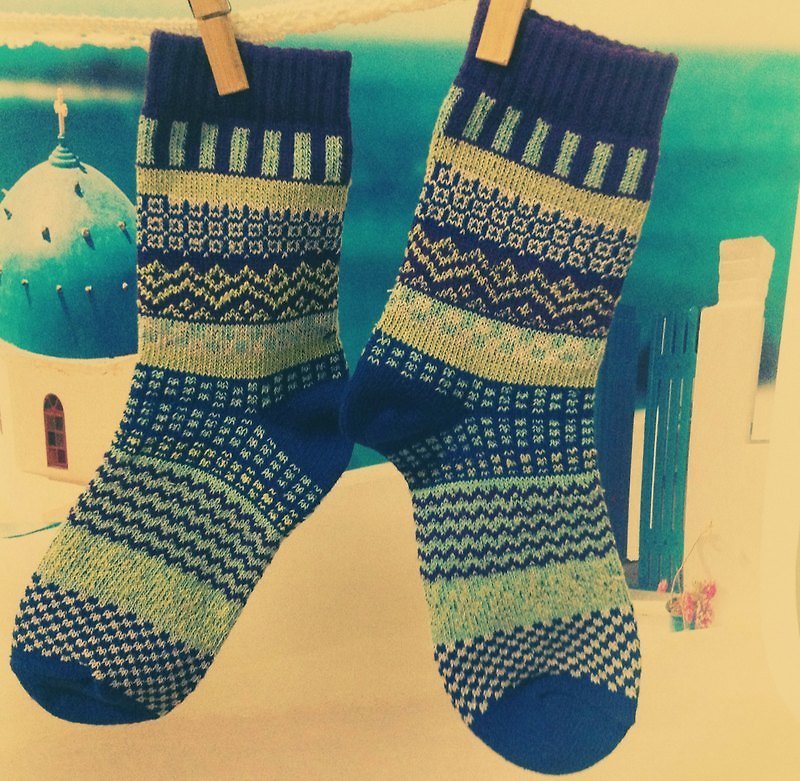【 晒袜 】波西米亚 民族风 袜子 厚款 礼物 - 袜子 - 其他材质 多色