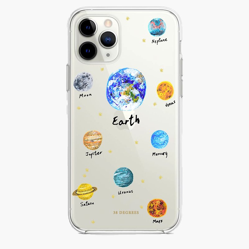 地球iPhone 11 pro max免费刻字 手机壳 - 手机壳/手机套 - 塑料 透明