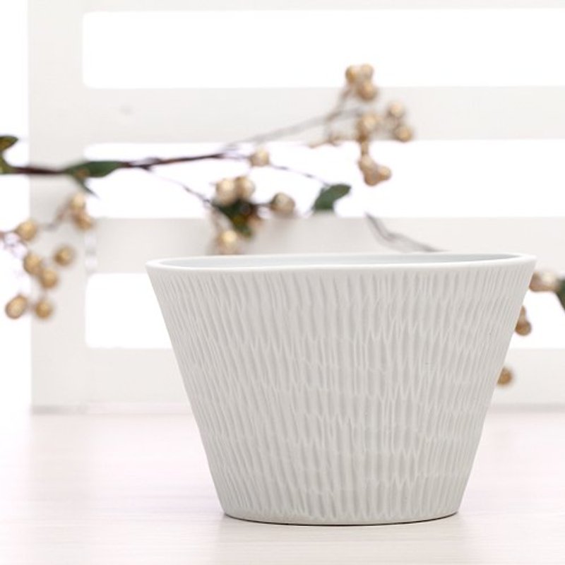 BALTIC花盆 - 花瓶/陶器 - 其他材质 白色
