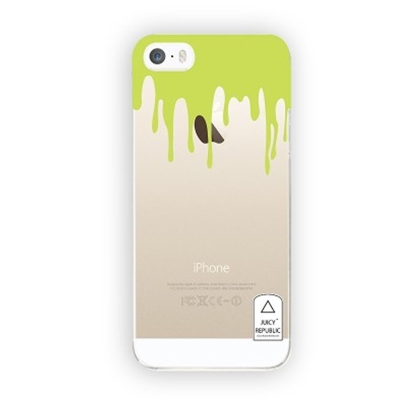 女孩寓所 :: Juicy Republic x iphone 5/5s 透明手机壳-油漆 - 手机壳/手机套 - 塑料 绿色
