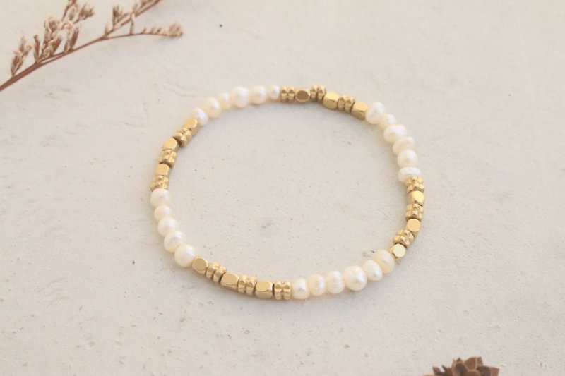 天然珍珠-加法 手环 (0655) - 手链/手环 - 宝石 白色