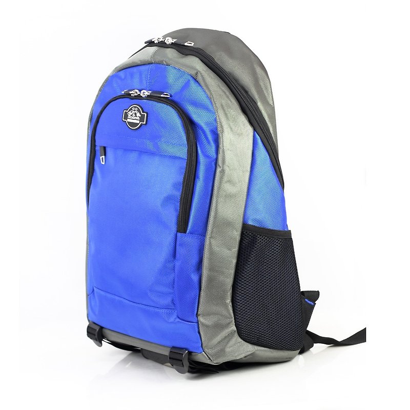 【换季特卖】AM轻旅行后背包(搭色款) 可装15寸笔电 - 后背包/双肩包 - 聚酯纤维 蓝色