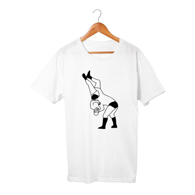 ボディスラム T-shirt - 中性连帽卫衣/T 恤 - 棉．麻 白色
