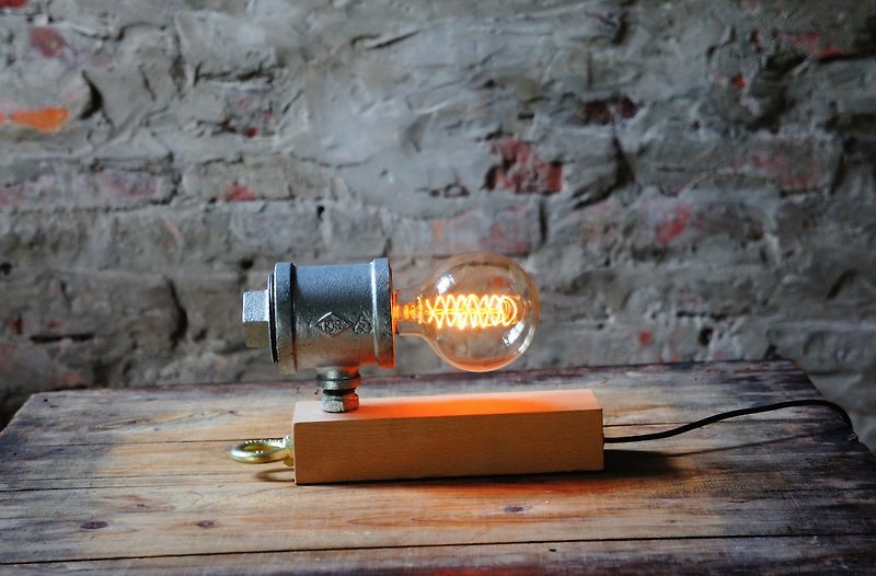 Edison-industry   触摸式灯具-爱迪生工业/免费刻字 设计款10 - 灯具/灯饰 - 木头 咖啡色