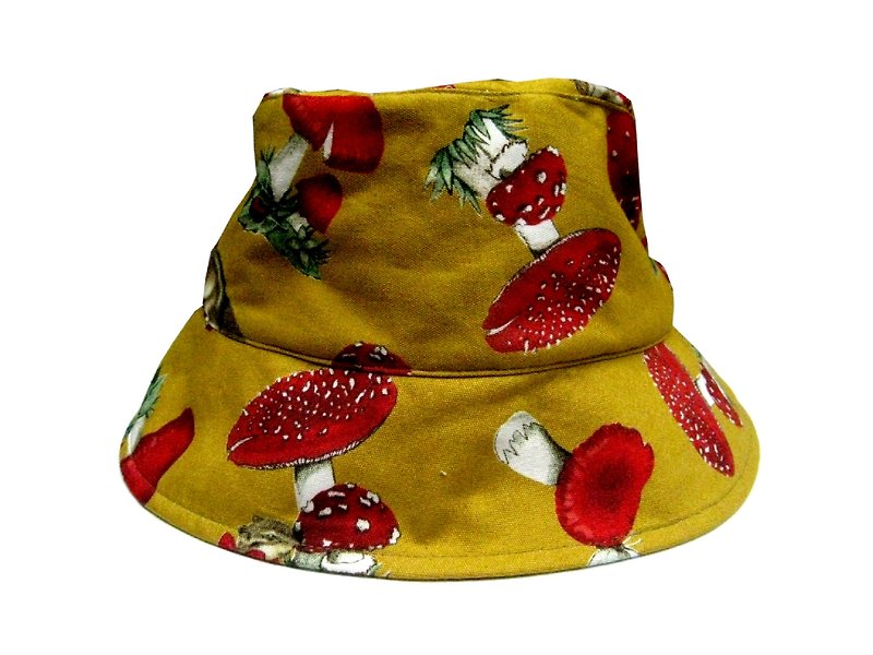 MaryWil百搭渔夫帽-黄蘑菇 - 帽子 - 其他材质 黄色