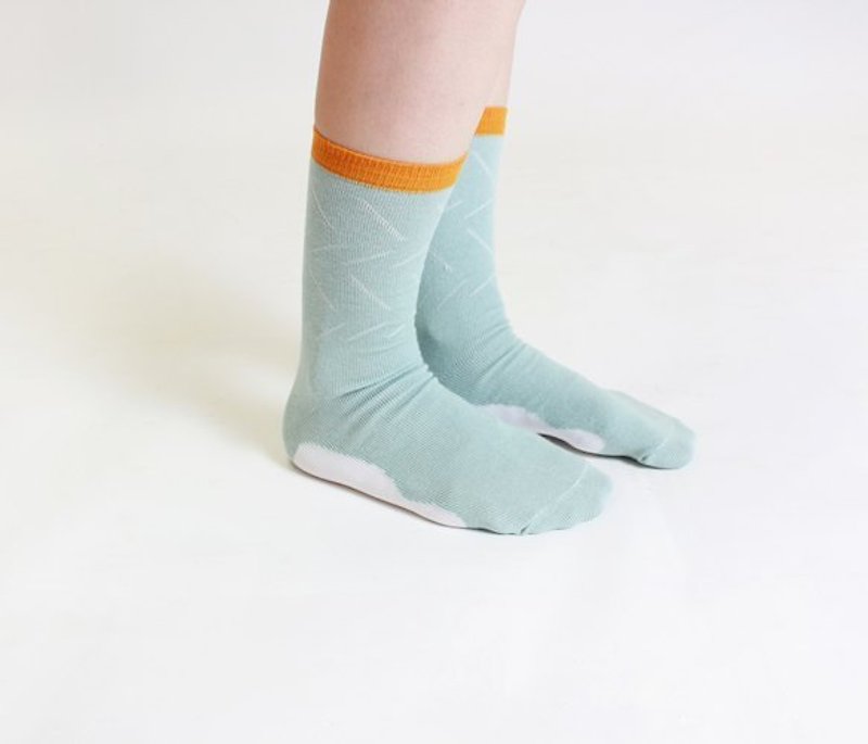 雪地里3/4袜 - 袜子 - 其他材质 蓝色
