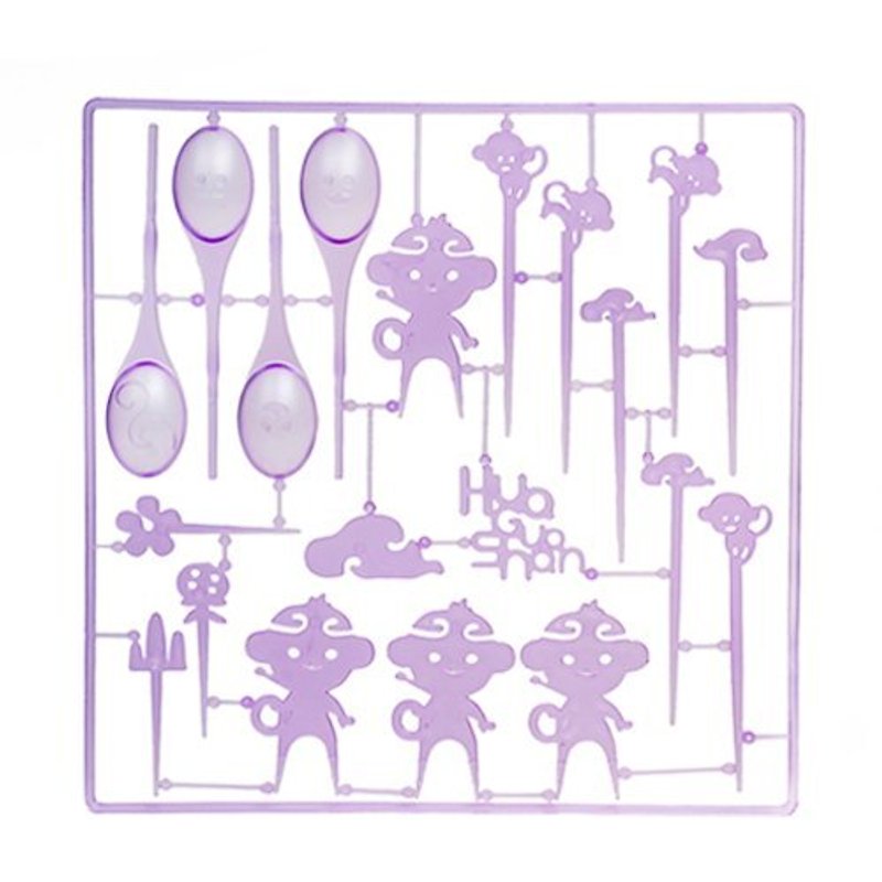 【Dot Design】花果叉-紫色 - 餐刀/叉/匙组合 - 塑料 紫色