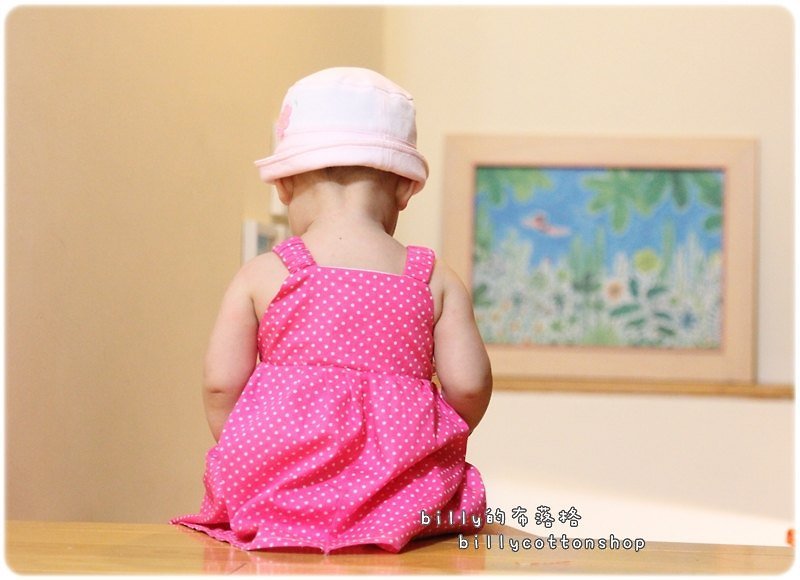【K221_270 宝宝婴儿 波尔卡圆点裙材料包】适用3个月-2岁 - 其他 - 其他材质 粉红色