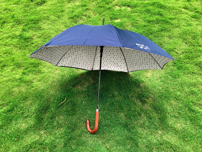 小克聋猫/聋猫双层雨伞/蓝(不提供台湾地区以外寄送) - 雨伞/雨衣 - 防水材质 蓝色