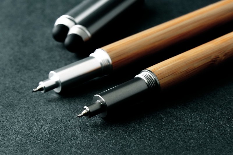 文具好礼开学季 - ECO竹系列书写触控两用中性笔+自动铅笔组 - 铅笔/自动铅笔 - 竹 咖啡色