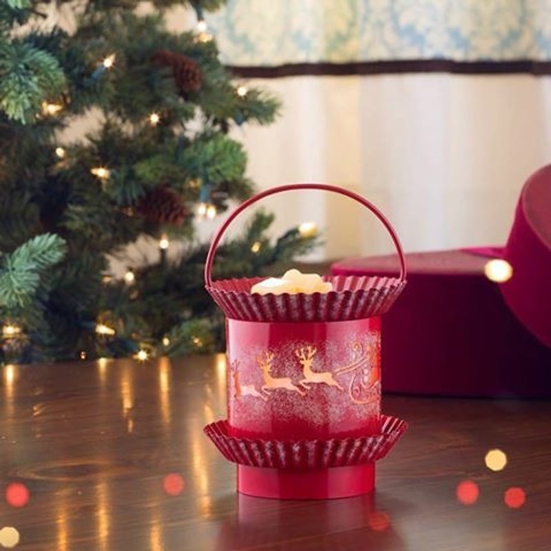 香氛溶蜡壁灯(圣诞雪橇)圣诞节礼物室内装饰送礼 - 蜡烛/烛台 - 其他金属 红色
