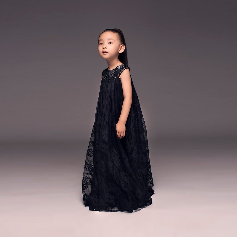 Black Lace Dress / FW2015 - 童装礼服/连衣裙 - 其他材质 黑色