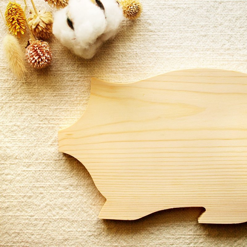 芬兰 VJ Wooden 手工 木制 小猪面包板 - 厨房用具 - 木头 咖啡色