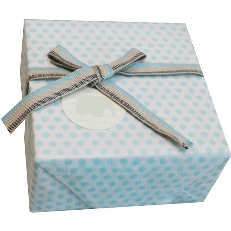 小圆点包装纸-湖水蓝 (15公克薄棉纸) - 包装材料 - 纸 蓝色
