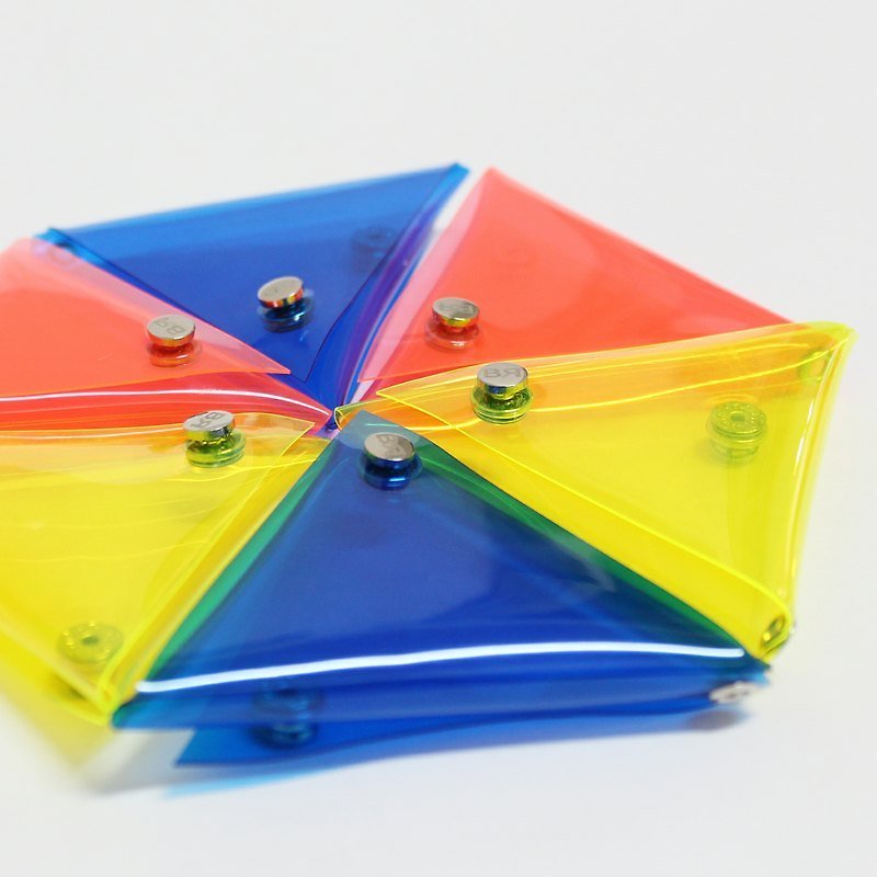 【BE.RUBY】三角项炼零钱包 - 零钱包 - 塑料 黄色