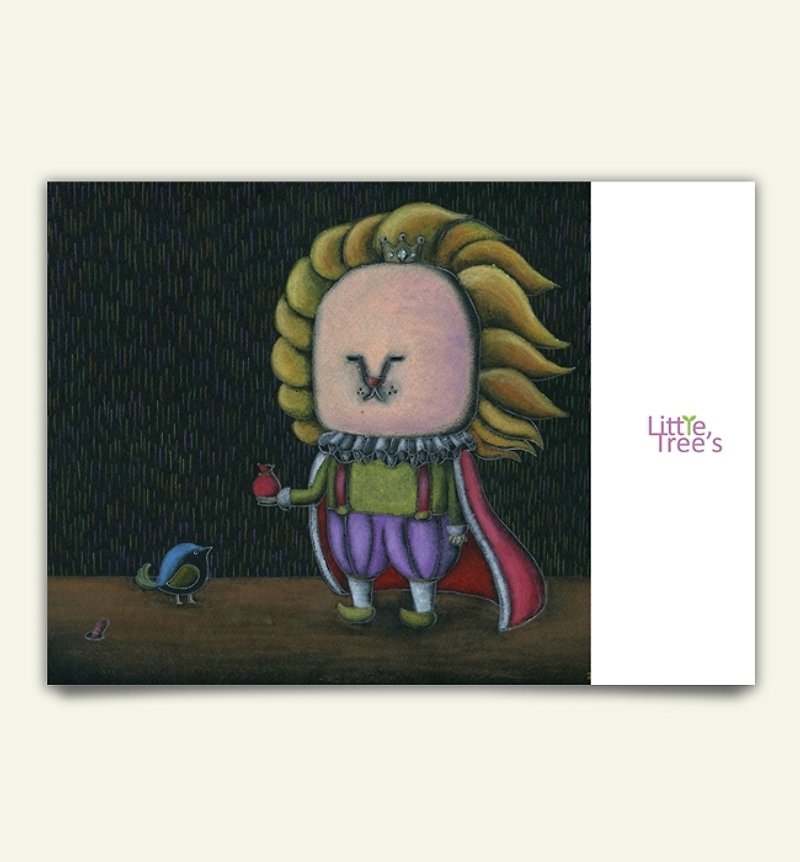 [LittleTree's]狮子与鸟-原创插画明信片 - 卡片/明信片 - 纸 