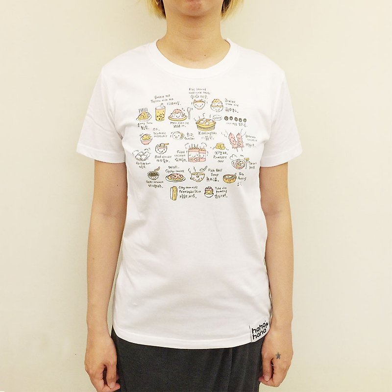 设计T-shirt | 台湾美食小吃 - 女装 T 恤 - 棉．麻 