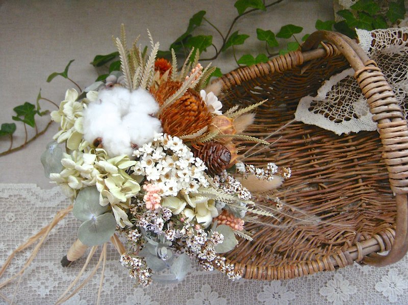 Masako  自然风格干燥花束 婚纱外拍 生日礼物 限量 - 植栽/盆栽 - 植物．花 咖啡色