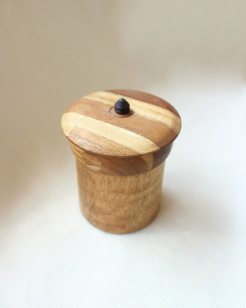 木制收纳罐 - 木工/竹艺/纸艺 - 木头 咖啡色