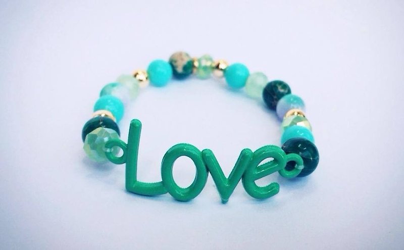 ‘LOVE宠爱系列’绿色系 - 手链/手环 - 其他材质 绿色