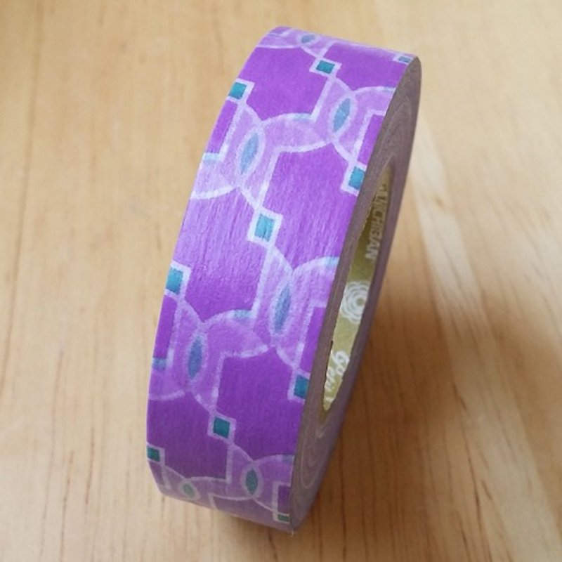 NICHIBAN Petit Joie Masking Tape 和纸胶带 (PJMT-15S005) - 纸胶带 - 纸 紫色