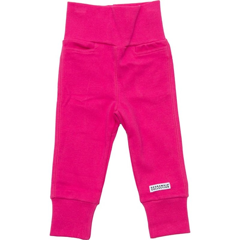 【瑞典童装】有机棉包屁裤新生儿至3岁 桃红色 - 童装裤 - 棉．麻 红色