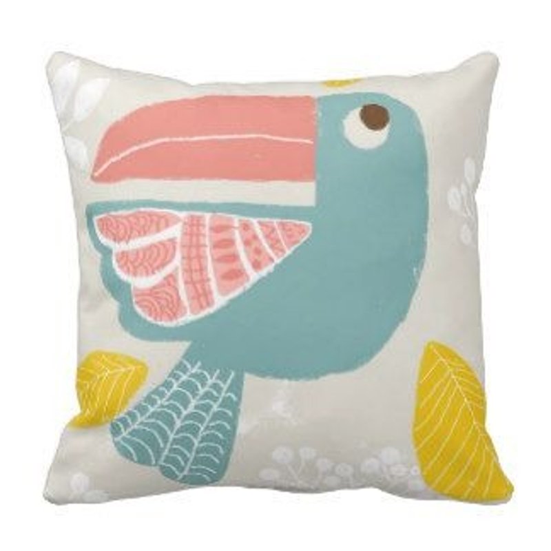 大嘴鸟－ 澳洲原创抱枕枕套 - 枕头/抱枕 - 其他材质 多色