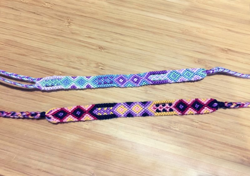 【加勒比海梦】 进口高级绣线 编织手环 - 手链/手环 - 其他材质 多色