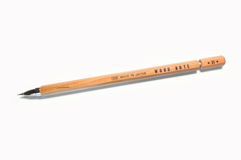 北星 Wood Note 系列 限量原木自动铅笔 B - 其他书写用品 - 木头 咖啡色