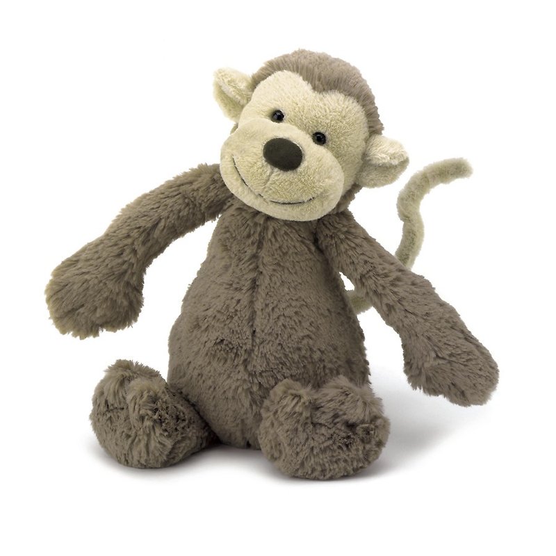 Bashful Monkey 猴子 18cm - 玩偶/公仔 - 聚酯纤维 咖啡色