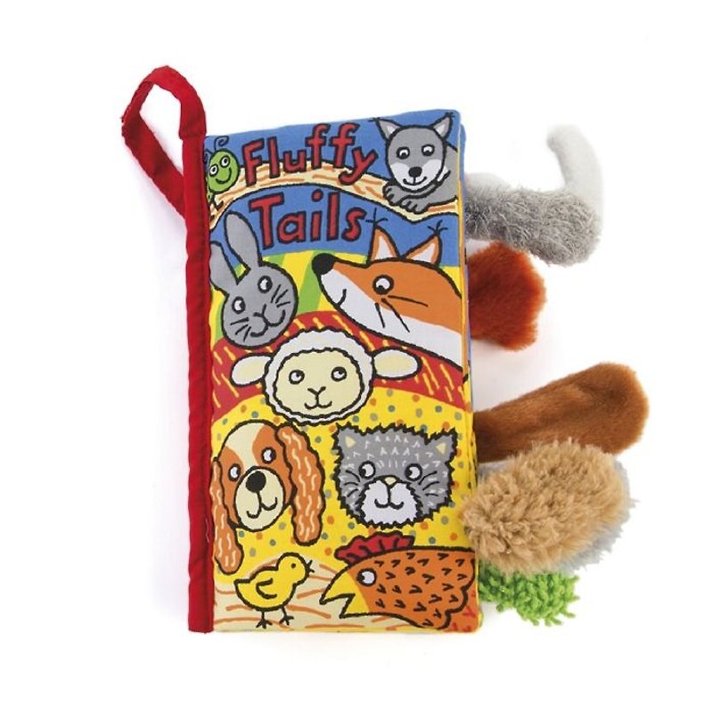 Jellycat Fluffy Tails Q毛动物尾巴书 - 玩具/玩偶 - 其他材质 多色